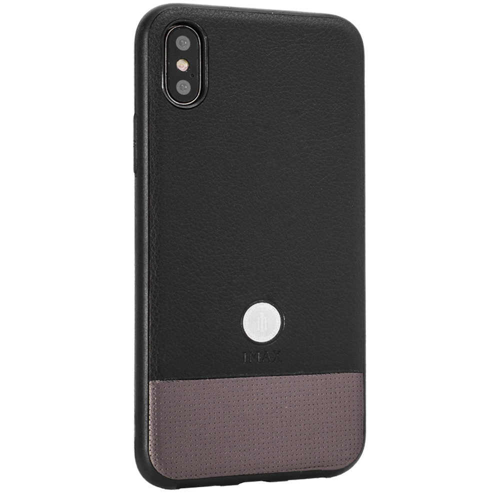 iMax Leather Back Cover iPhone 7 Plus ; 8 Plus — Black