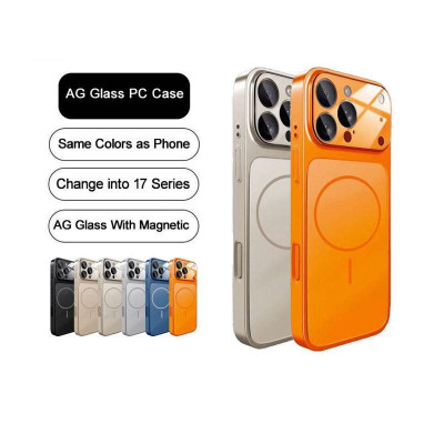 Купить AG Glass Case With MagSafe &mdash; iPhone 15 Pro Max &mdash; Black Ц-000082585 - KMT5
