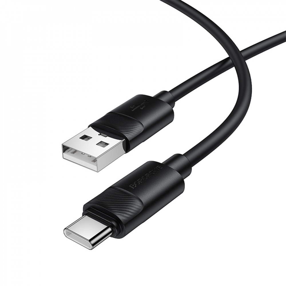 Кабель USB C 3A (1m) Borofone BX123 &mdash; Black