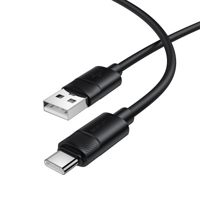 Кабель USB C 3A (1m) Borofone BX123 &mdash; Black