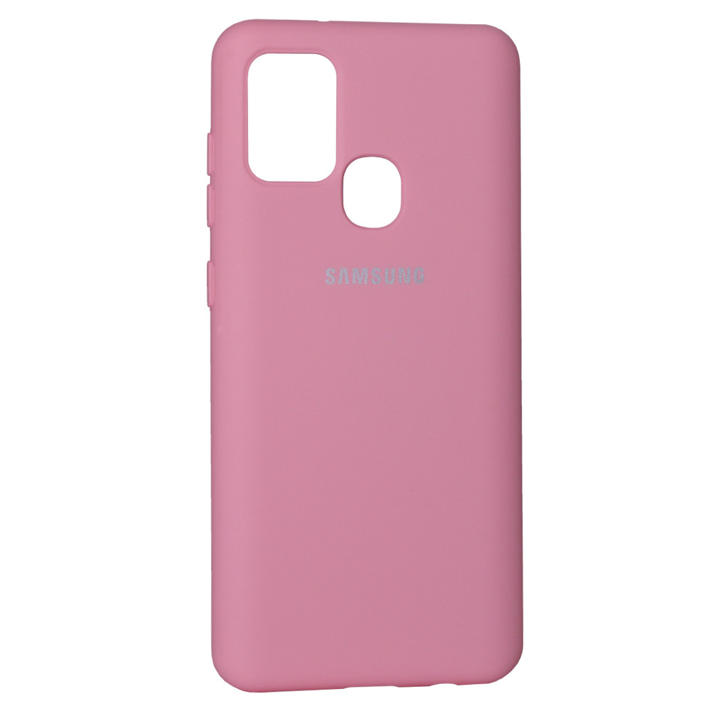 Original Silicone Cover Case — Samsung A21S (A217) — Pink