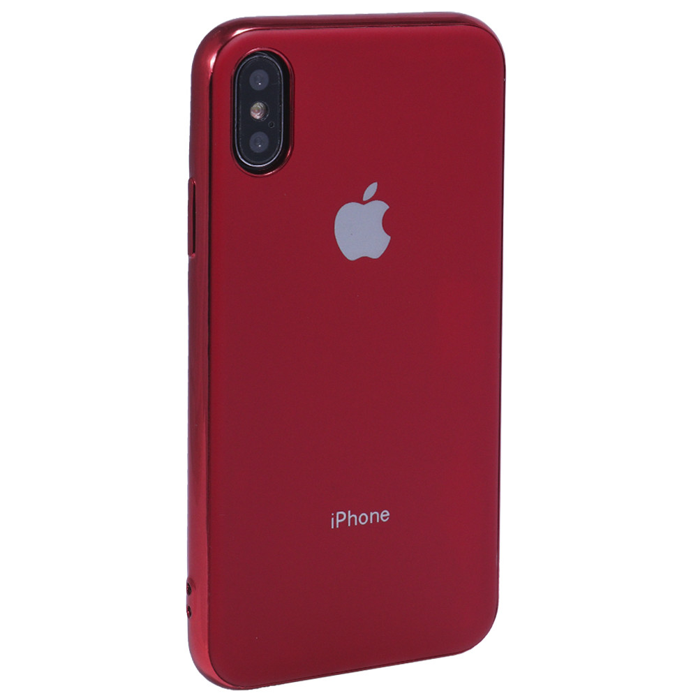 Matte Silcone Case iPhone Xs Max — Red