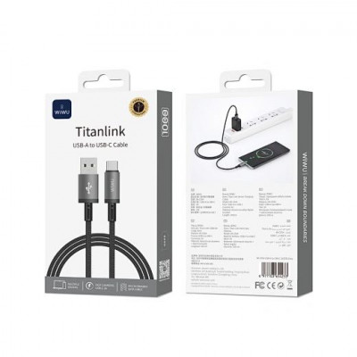 Купить Кабель USB C 3.1A (1m) WiWU Titanlink Wi-C054 A-C Ц-000081705 - KMT5