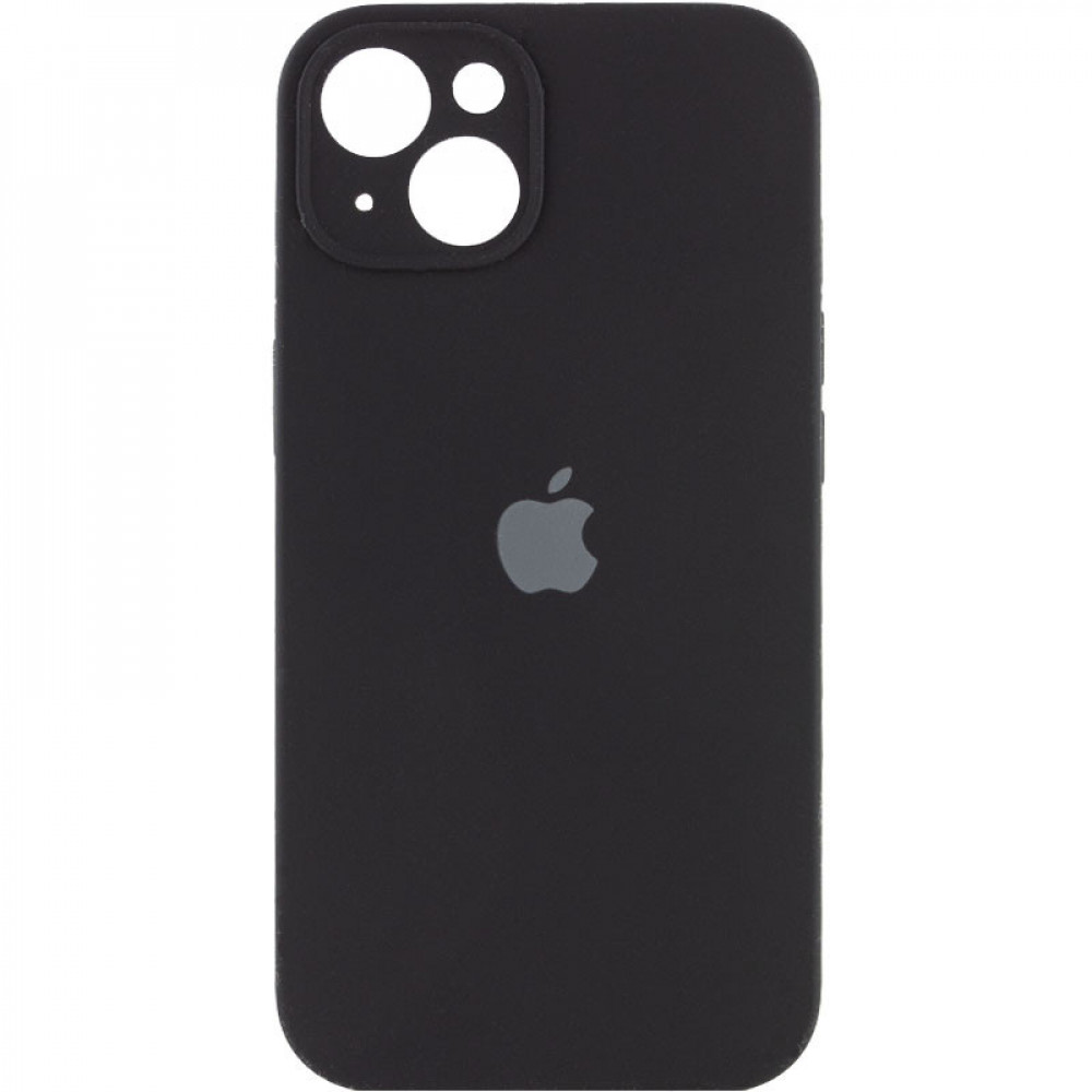 Original Silicone Case with protective camera — iPhone 15  — Black (18)