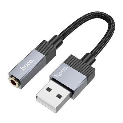 Adapter USB A To 3.5 Hoco UPA32D &mdash; Black