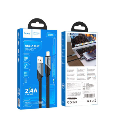 Купить Cable Lightning 2.4A (1.2m) &mdash; Hoco U119 Ц-000080582 - KMT5