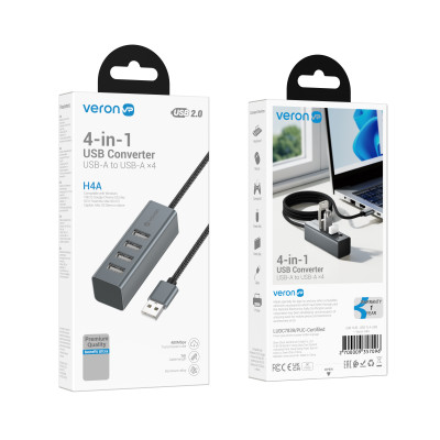 Купить USB HUB : USB To 4 USB &mdash; Veron H4A Ц-000083736 - KMT5