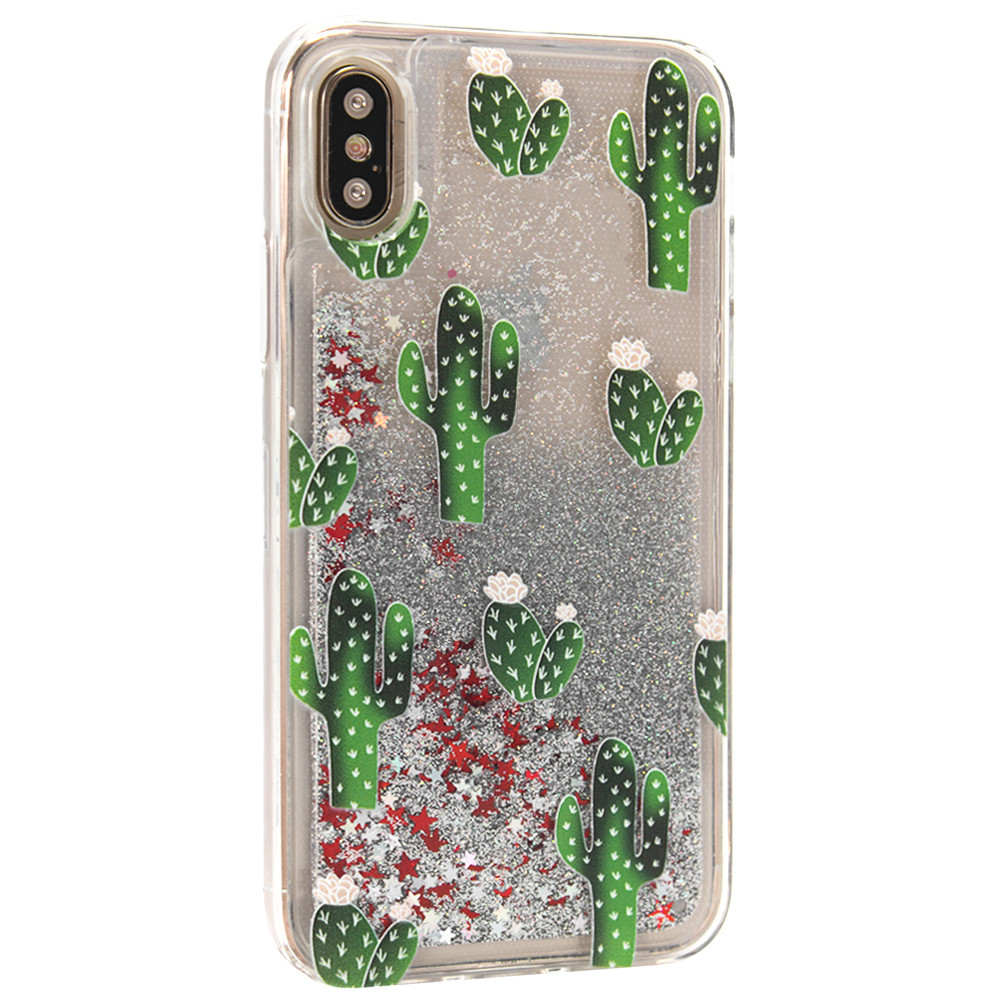 Plants с блестками TPU Case — Samsung A20 — Cactus