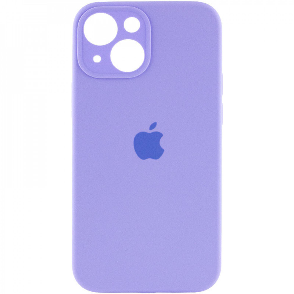 Original Silicone Case with protective camera iPhone 14 — Lilac (5)