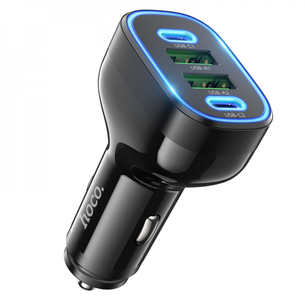 Car Charger — Hoco NZ11 Guide PD72W(2C2A) — black