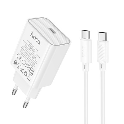 Home Charger 20W PD3.0 C to C Cable (1m) Hoco C143A