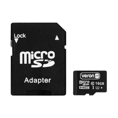 Memory Card 16GB  Veron microSDHC (UHS-1) class 10 with adapter