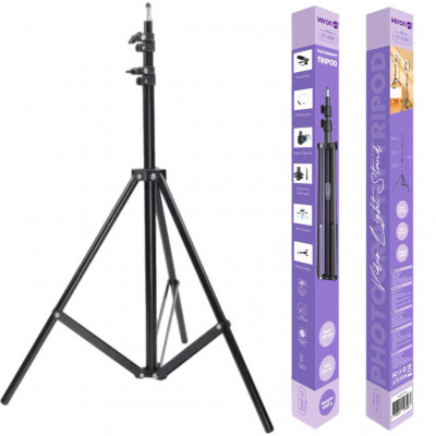 Штатив 210 см Veron CT2100 усиленный 1000 g. с креплением 1/4  для LED лампы,камеры,фотоаппарата,GoPro