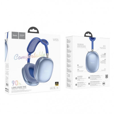 Купить Bluetooth Headphones &mdash; Hoco W55 &mdash; Sky blue Ц-000080117 - KMT5