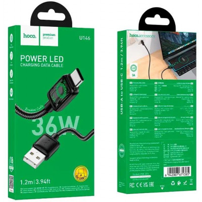 Купить Кабель USB C 2.4A (1m) Hoco U146 Ц-000082679 - KMT5