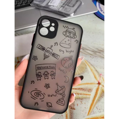 Stickers Space Series TPU Case iPhone 12 6.1"