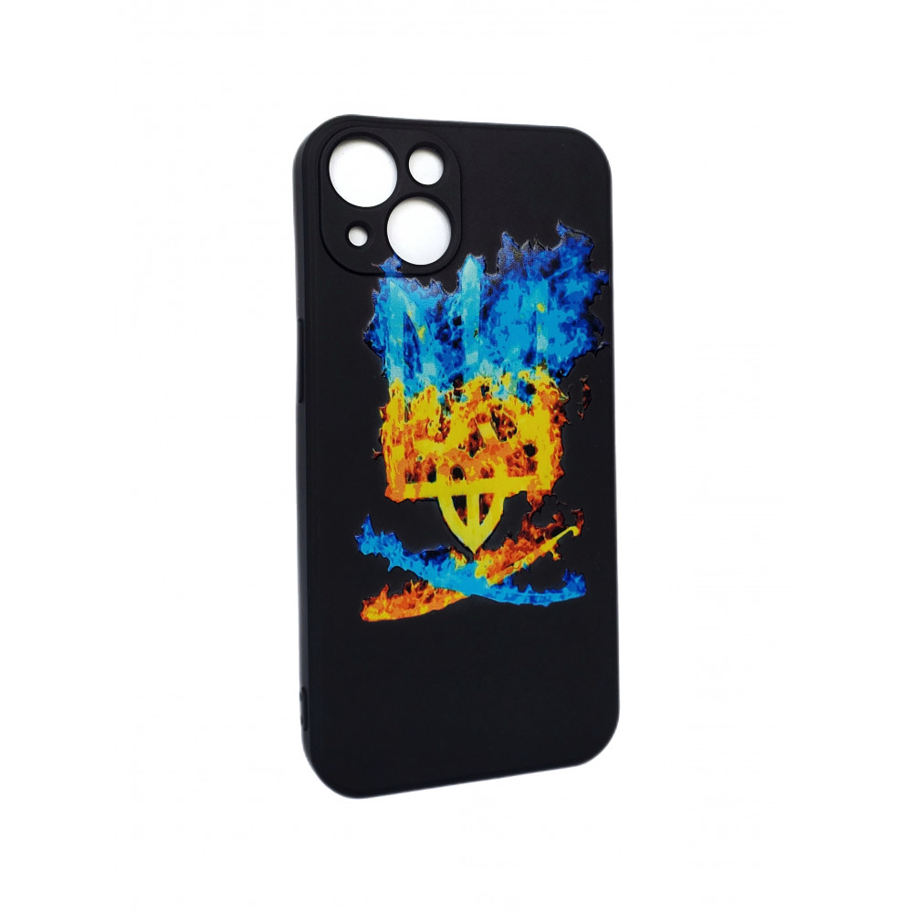 Soft Touch TPU Case with print iPhone 12 Pro — Тризуб