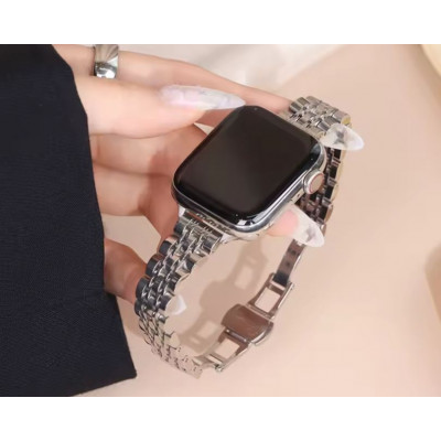 Купить Ремінець 5 Bead Apple Watch 42 mm 44 mm 45 mm 49 mm Silver Ц-000082961 - KMT5
