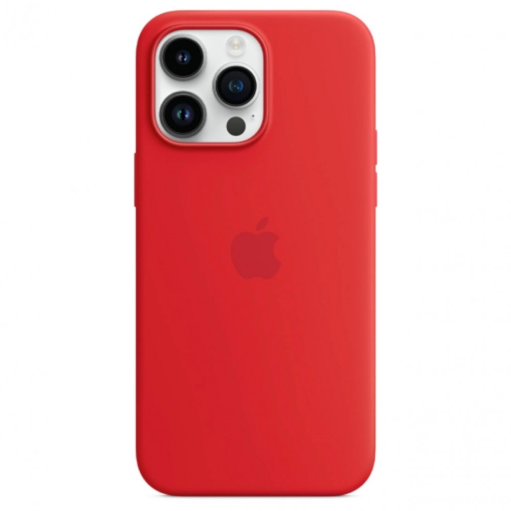 Silicone Case with MagSafe iPhone 14 Pro — Red