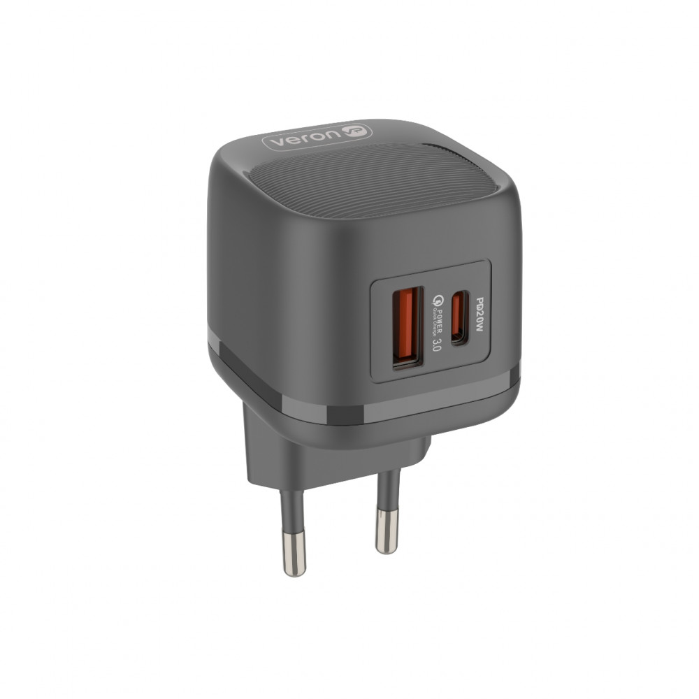 Home Charger | 20W | QC3.0 | Type C To Type C Cable (1m) — Veron TC20