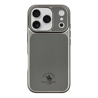 Polo Lucas Leather Case iPhone 17 Pro Max &mdash; Grey