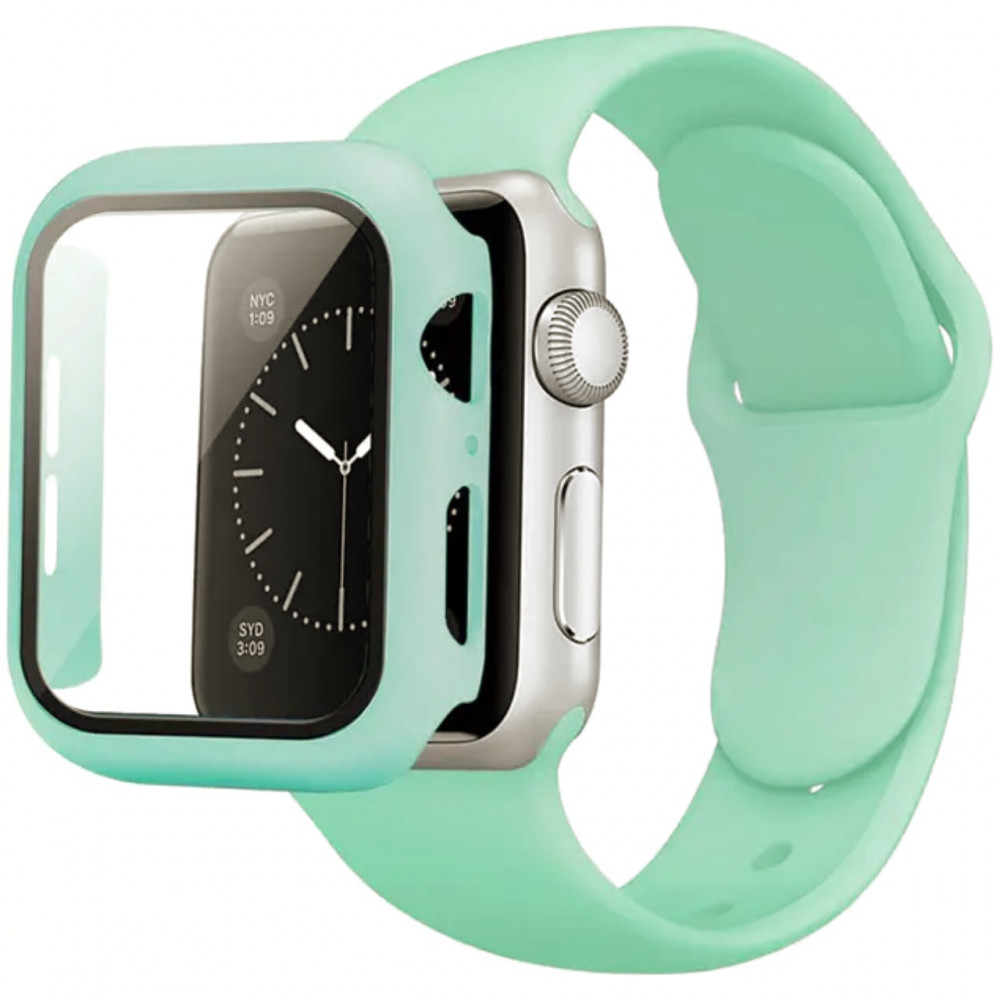 Ремінець Silicon & Glass Apple Watch 38 mm 40mm — Mint