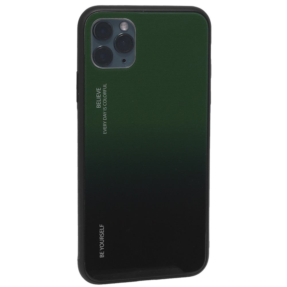 Gradient Glass Case iPhone 11 Pro Max — Green