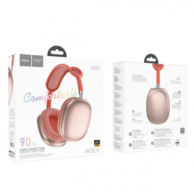 Купить Bluetooth Headphones &mdash; Hoco W55 &mdash; Pink Ц-000080117 - KMT5