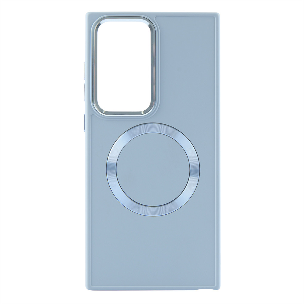 Metal Style Case with MagSafe Samsung S23 Ultra — Light Blue