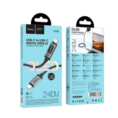 Купить Кабель USB C to C 240W (1m) &mdash; Hoco U148 Ц-000082544 - KMT5