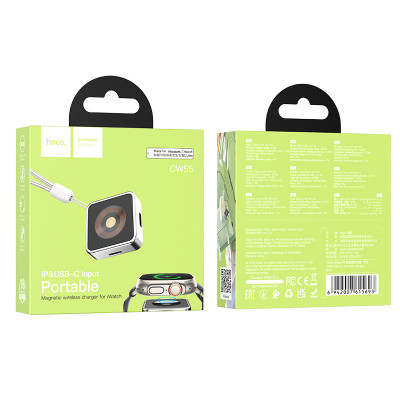 Купить Зарядное устройство &mdash; Hoco CW55 iWatch  &mdash; Silver Ц-000078694 - KMT5