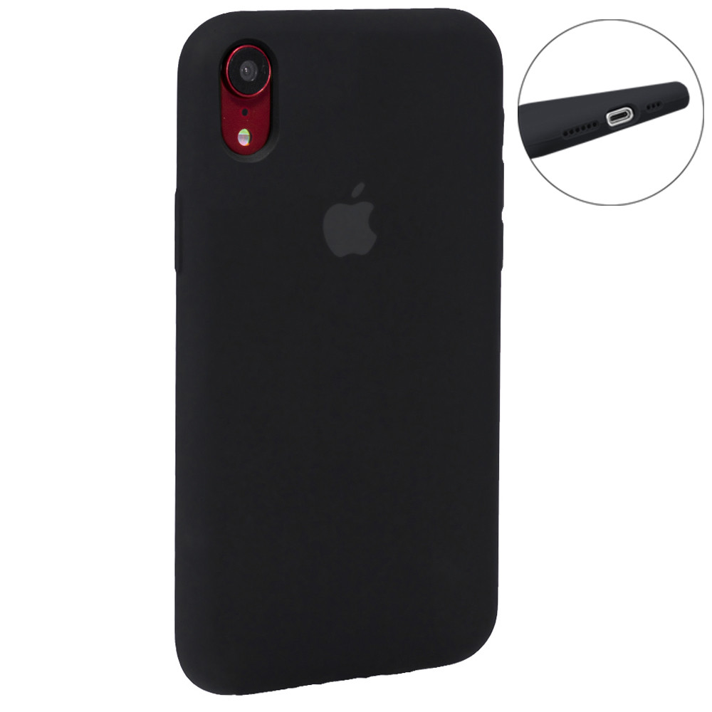 Original Silicone Case Full Size iPhone Xr — Black (18)