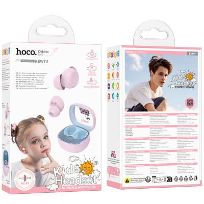 Купить Bluetooth гарнітура TWS Hoco EW111 &mdash; Pink Ц-000080729 - KMT5
