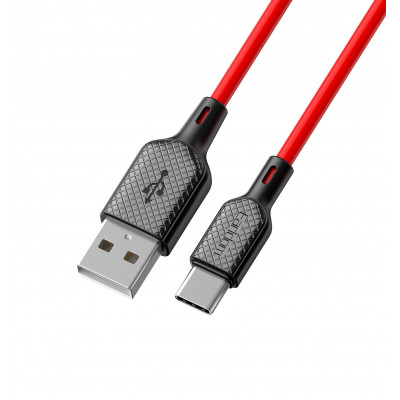 Cable USB C 2.4A (1m) — Earldom EC-154C — Red