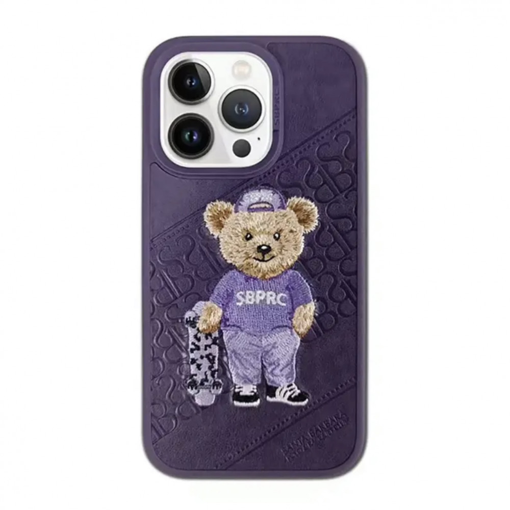 Polo Crete Leather Case iPhone 14 Pro — Purple