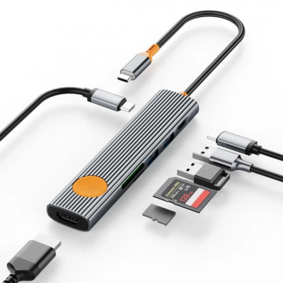 HUB USB C 7 in 1 WiWU Travelling Wi-HB007