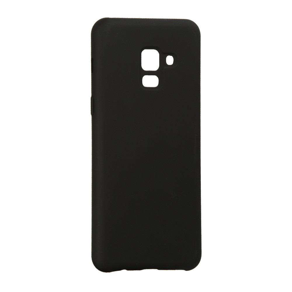 Original Silicone Case Samsung A8 2018(A530) — Black