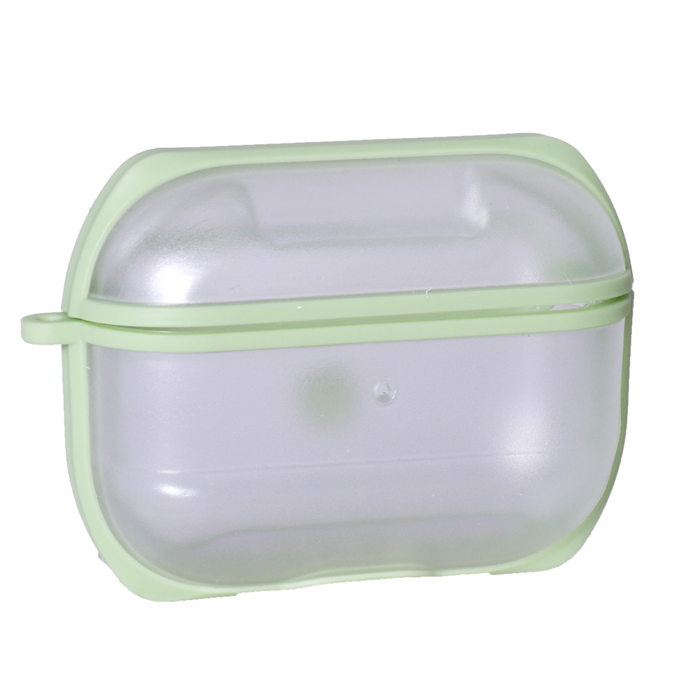 Airpods Pro Case Eggshell PC With Sensitive Button — Green